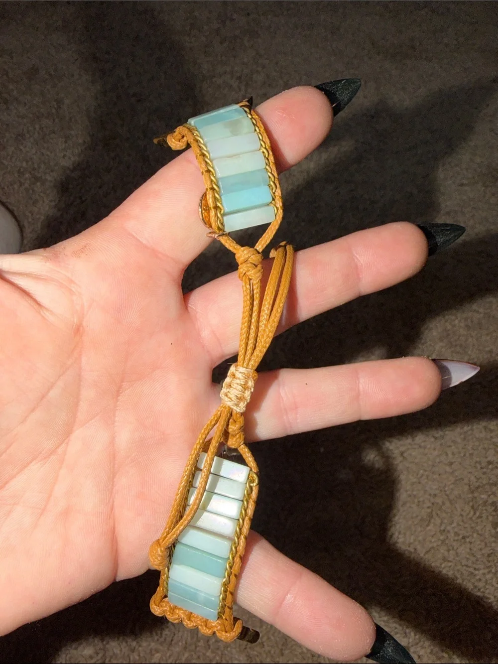 Handcrafted Beaded Leather Wrap Watch Bands - APPLE WATCH BANDS REAL STONES